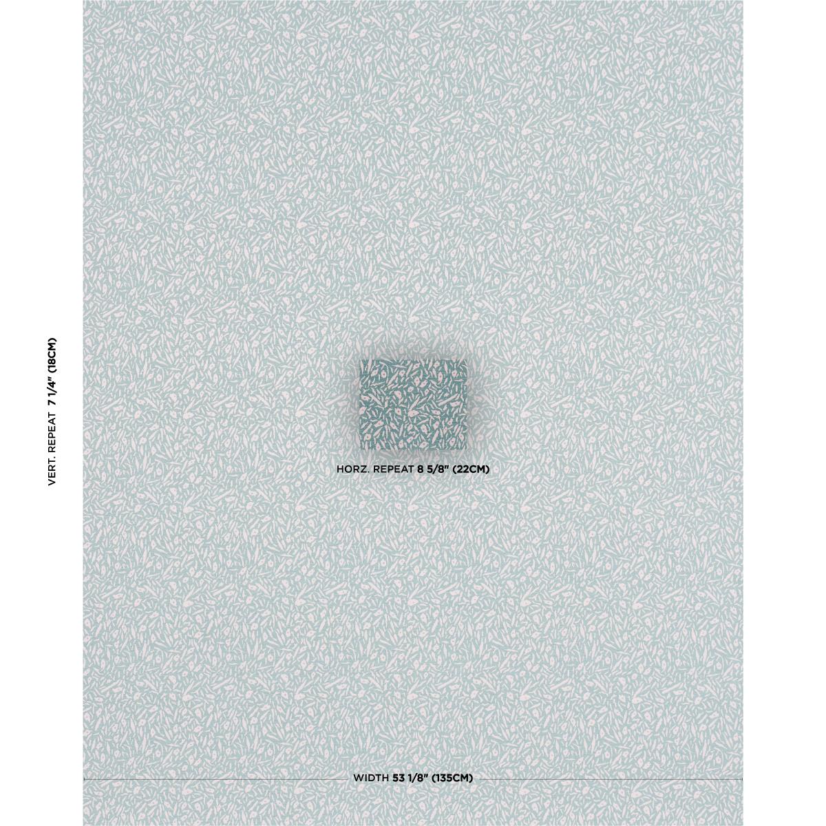 Schumacher Jungle Moss Blue Fabric 85862