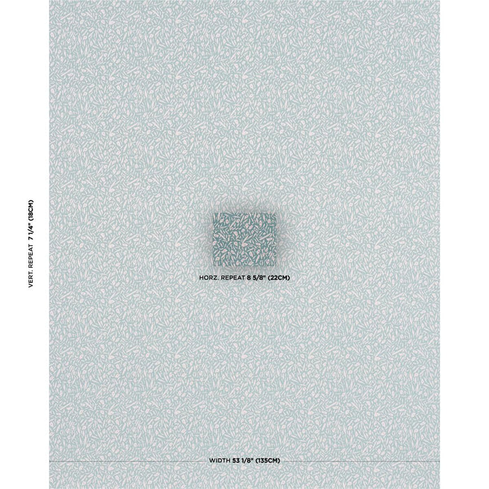 Schumacher Jungle Moss Blue Fabric 85862