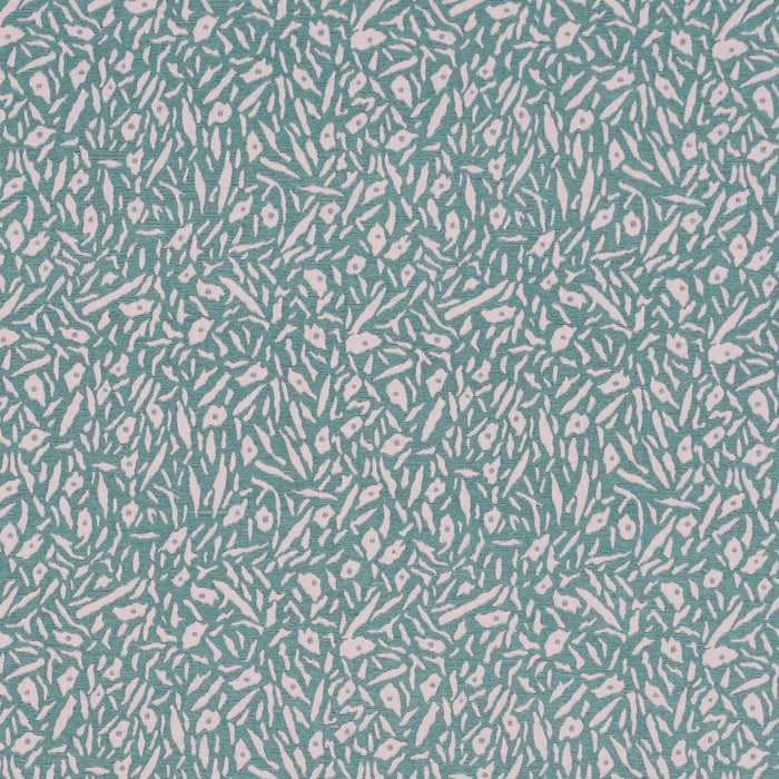 Schumacher Jungle Moss Blue Fabric 85862