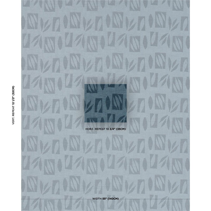 Schumacher Banana Leaf Cut Out Yellow Fabric Sample 85880