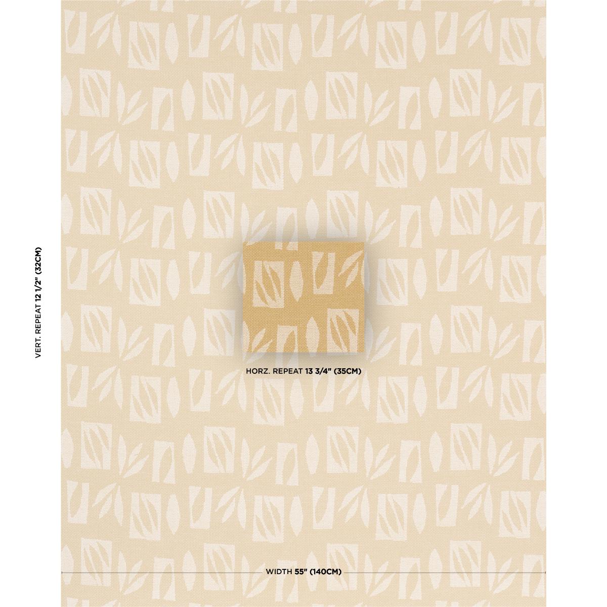 Schumacher Banana Leaf Cut Out Red Fabric 85881