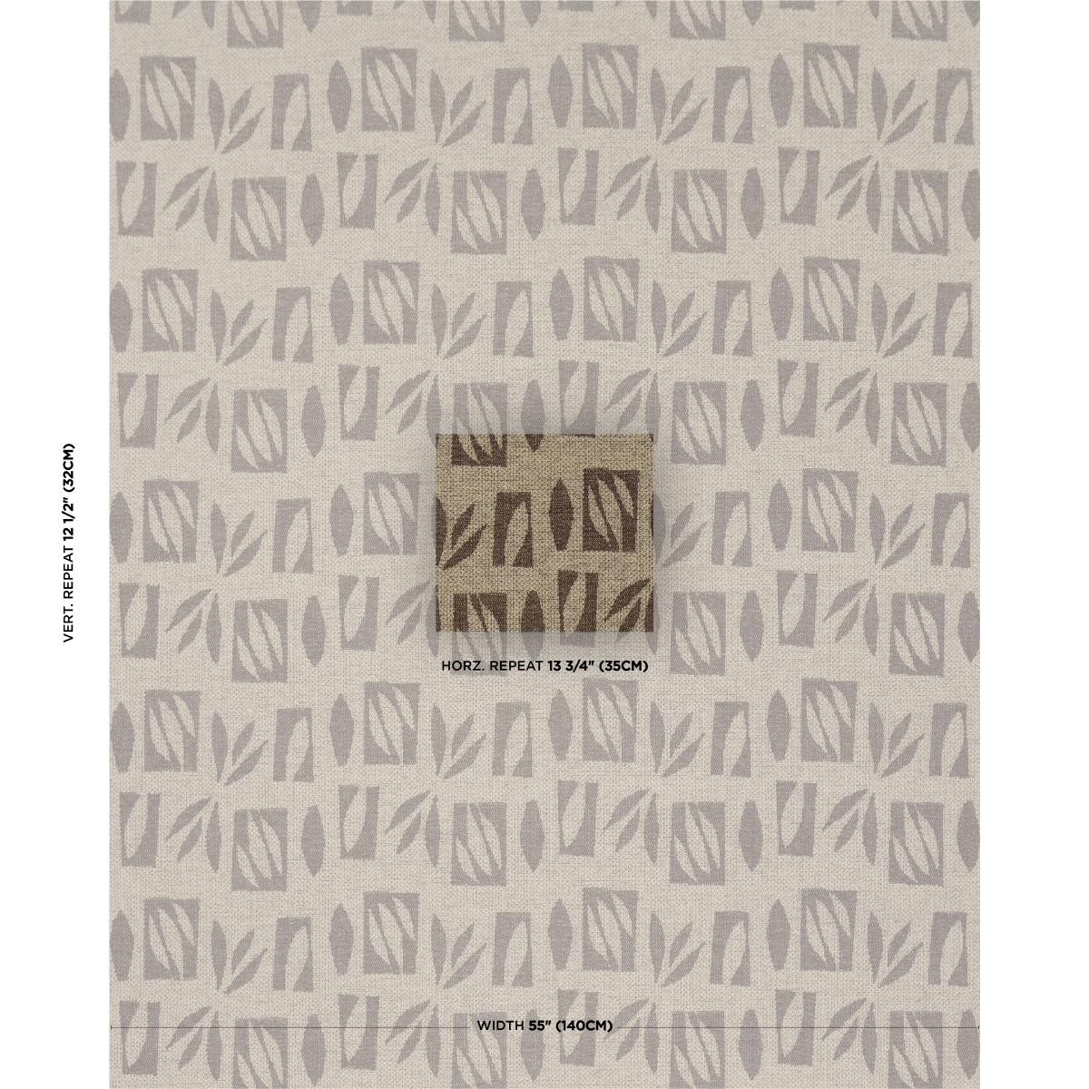 Schumacher Banana Leaf Cut Out Sky Fabric 85882