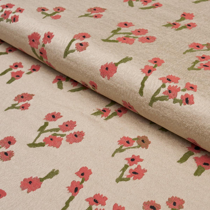 Schumacher Rosie Posy Woven Oat Fabric 85890