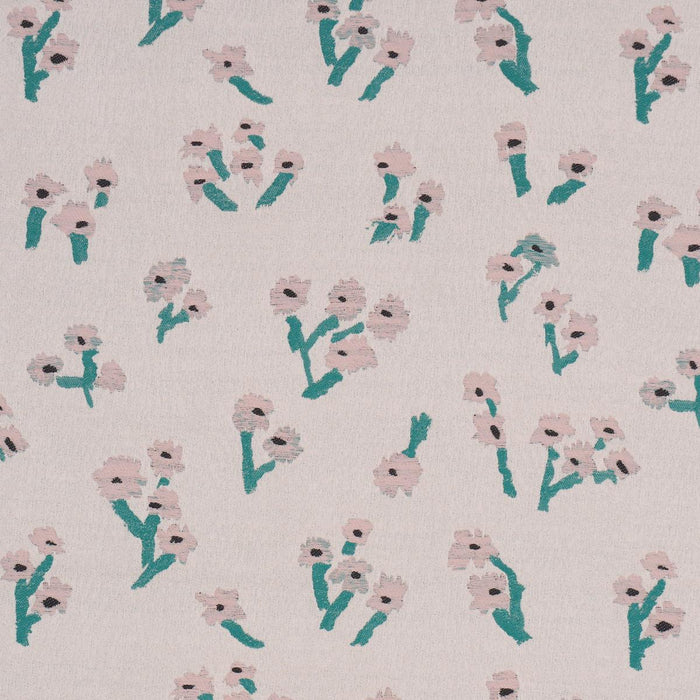 Schumacher Rosie Posy Woven Dark Blue Fabric Sample 85891