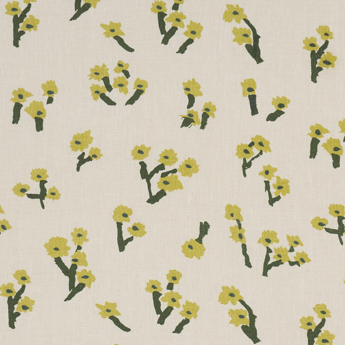 Schumacher Rosie Posy Taupe Fabric Sample 85900