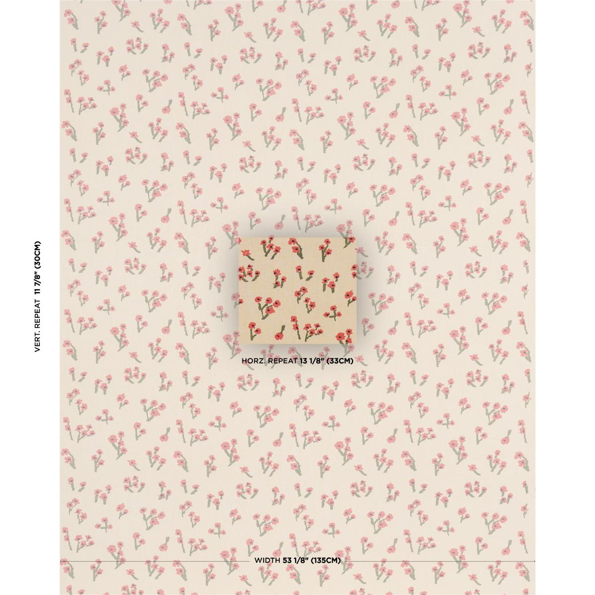 Schumacher Rosie Posy Blue Fabric 85901