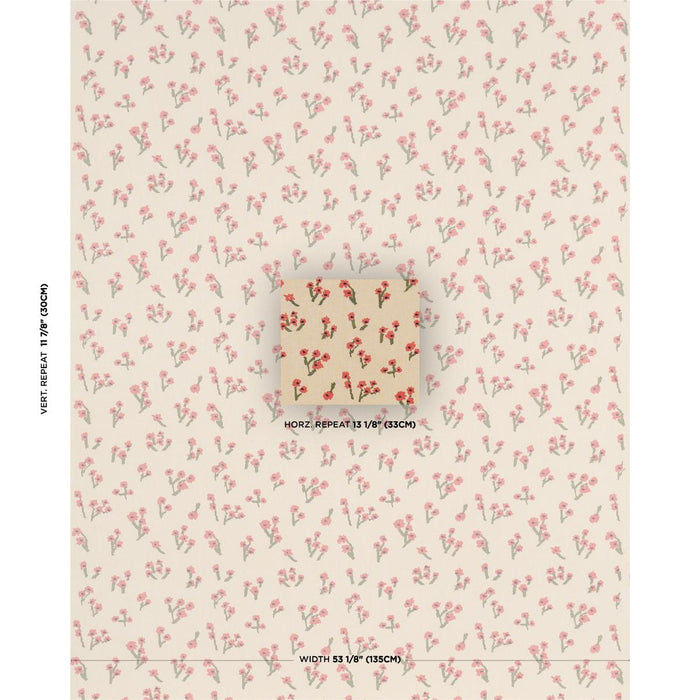 Schumacher Rosie Posy Blue Fabric 85901