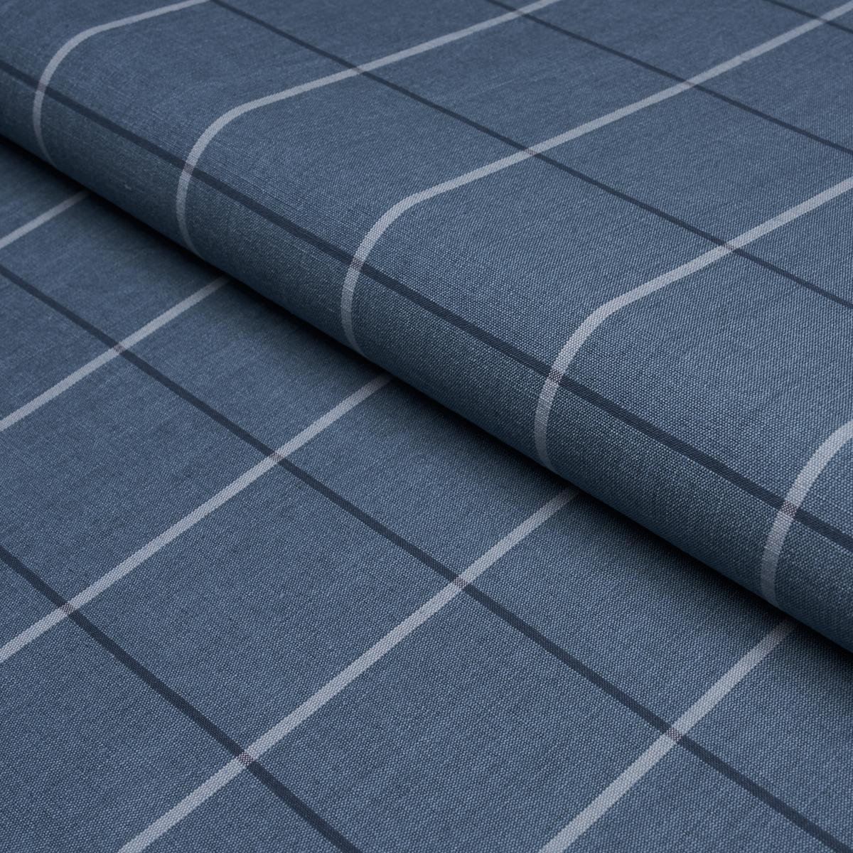 Schumacher Taos Grid Chestnut Fabric 85911