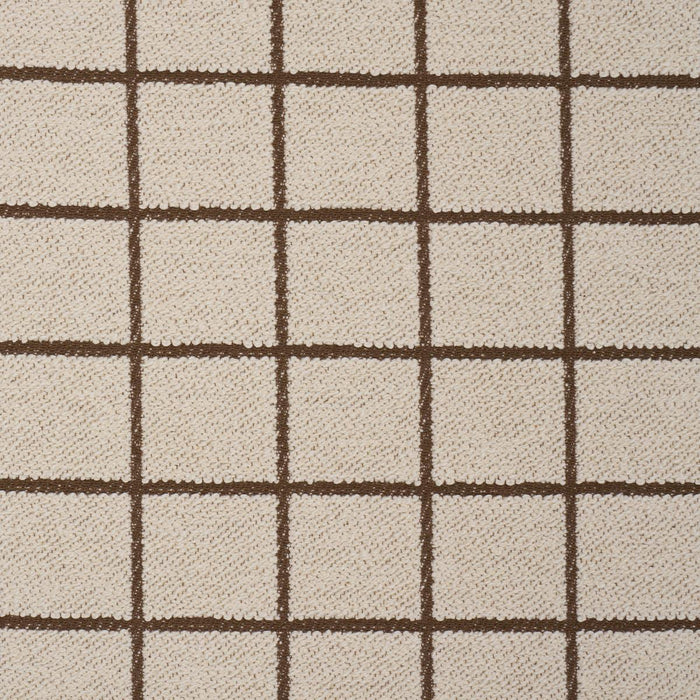 Schumacher Tucson Grid Sand Fabric Sample 85920