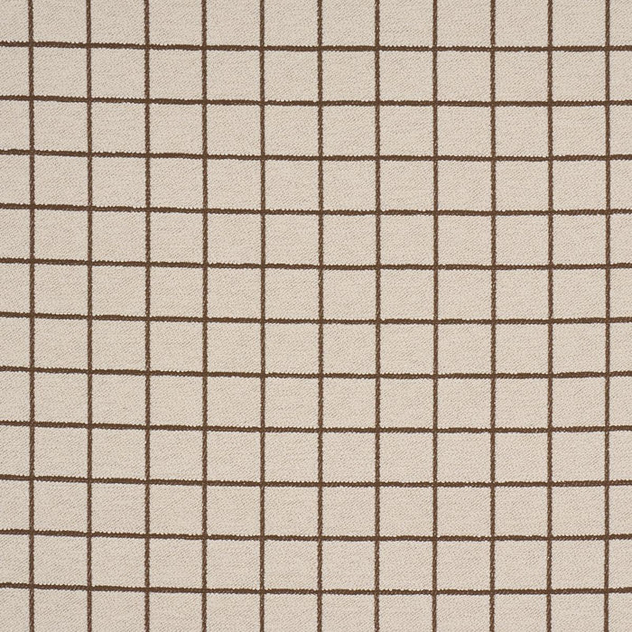 Schumacher Tucson Grid Sand Fabric Sample 85920