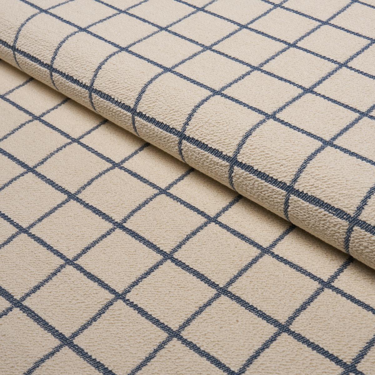 Schumacher Tucson Grid Black Fabric 85921