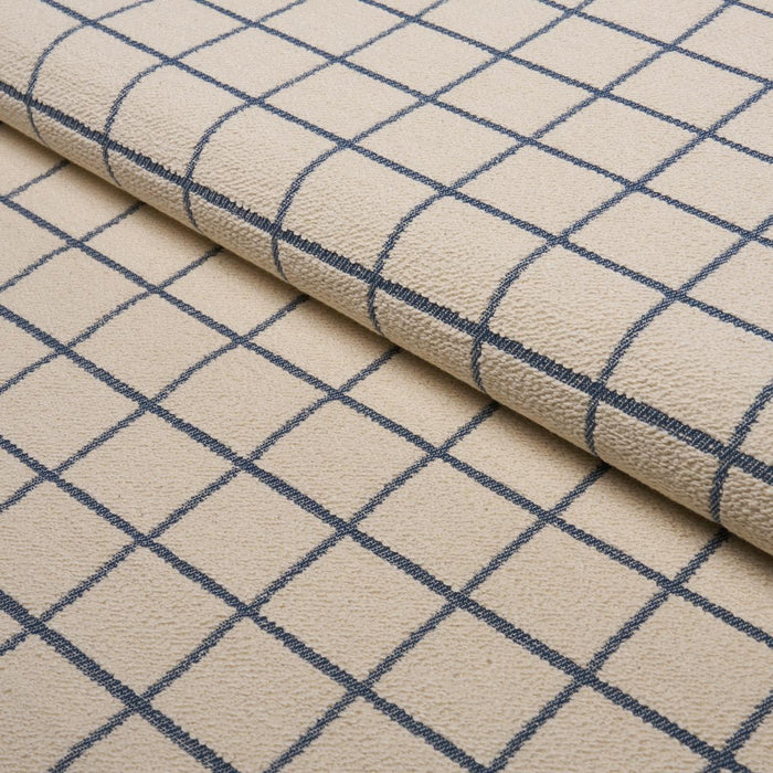 Schumacher Tucson Grid Black Fabric 85921