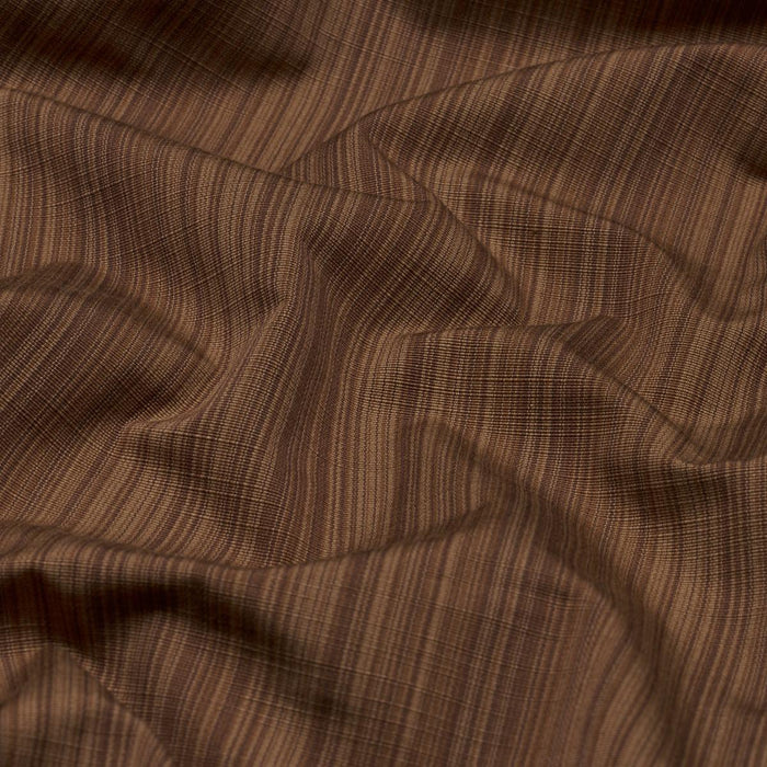 Schumacher Gracie Solid Strie Brown Fabric 85933