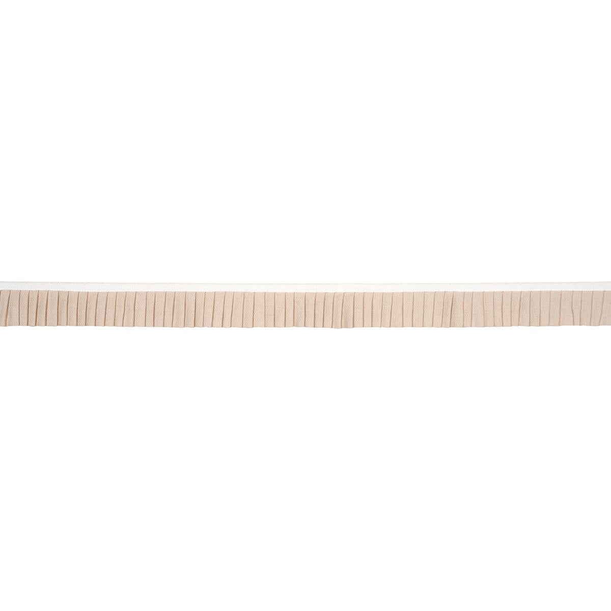 Schumacher Clara Pleated Tape Neutral Trim Sample 85961