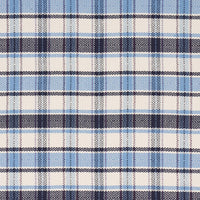 Schumacher Heidi Check Indigo Fabric 85990