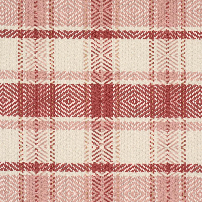 Schumacher Heidi Check Cranberry Fabric 85991