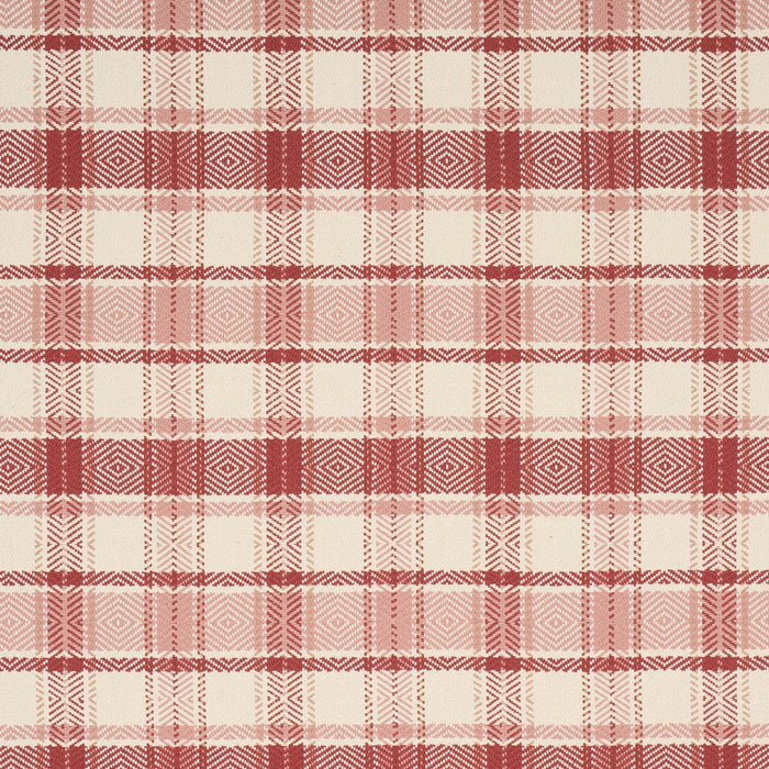 Schumacher Heidi Check Cranberry Fabric 85991