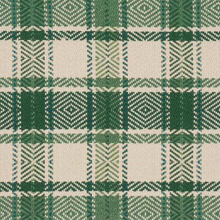 Schumacher Heidi Check Leaf Fabric 85992