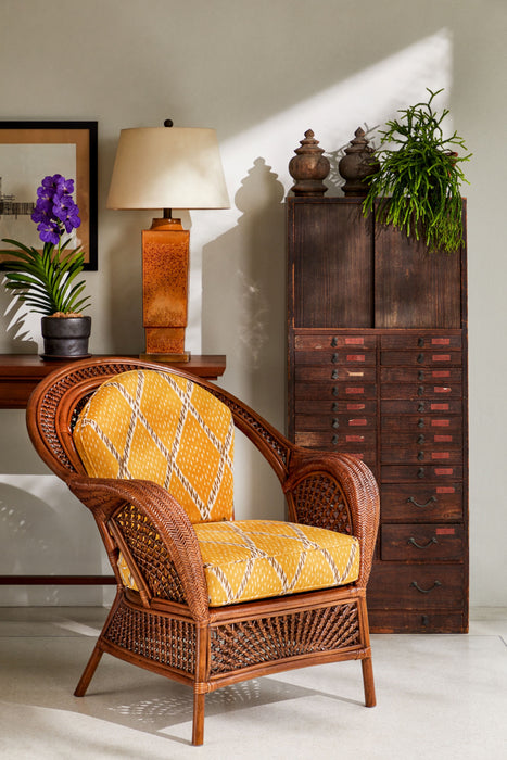 Jim Thompson Nantaburi Ikat Amber Fabric JT013958001