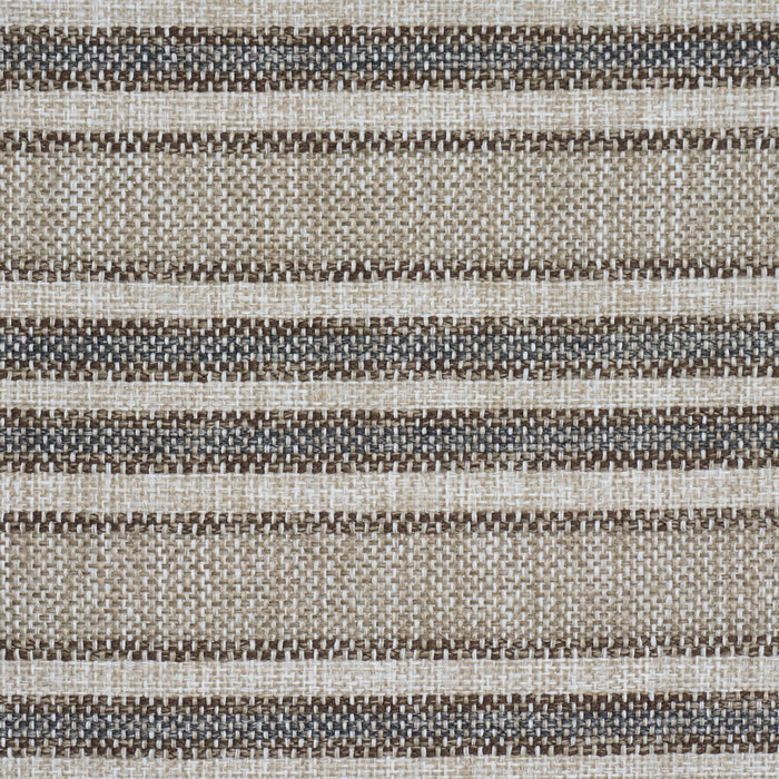 Schumacher Even Keel Outdoor Stripe Greige Fabric 86030