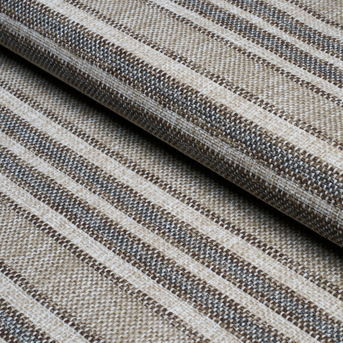 Schumacher Even Keel Outdoor Stripe Greige Fabric Sample 86030