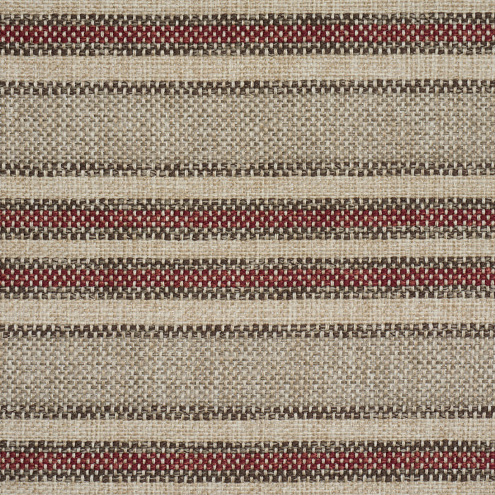 Schumacher Even Keel Outdoor Stripe Rust Fabric 86031