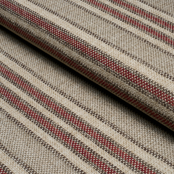 Schumacher Even Keel Outdoor Stripe Rust Fabric 86031