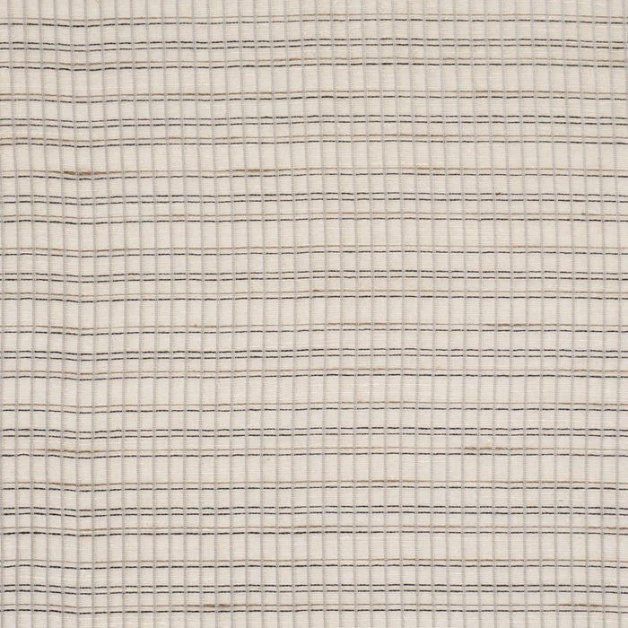 Schumacher Payton Linen Sheer Grid Black & White Fabric Sample 86050