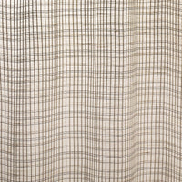 Schumacher Payton Linen Sheer Grid Black & White Fabric 86050