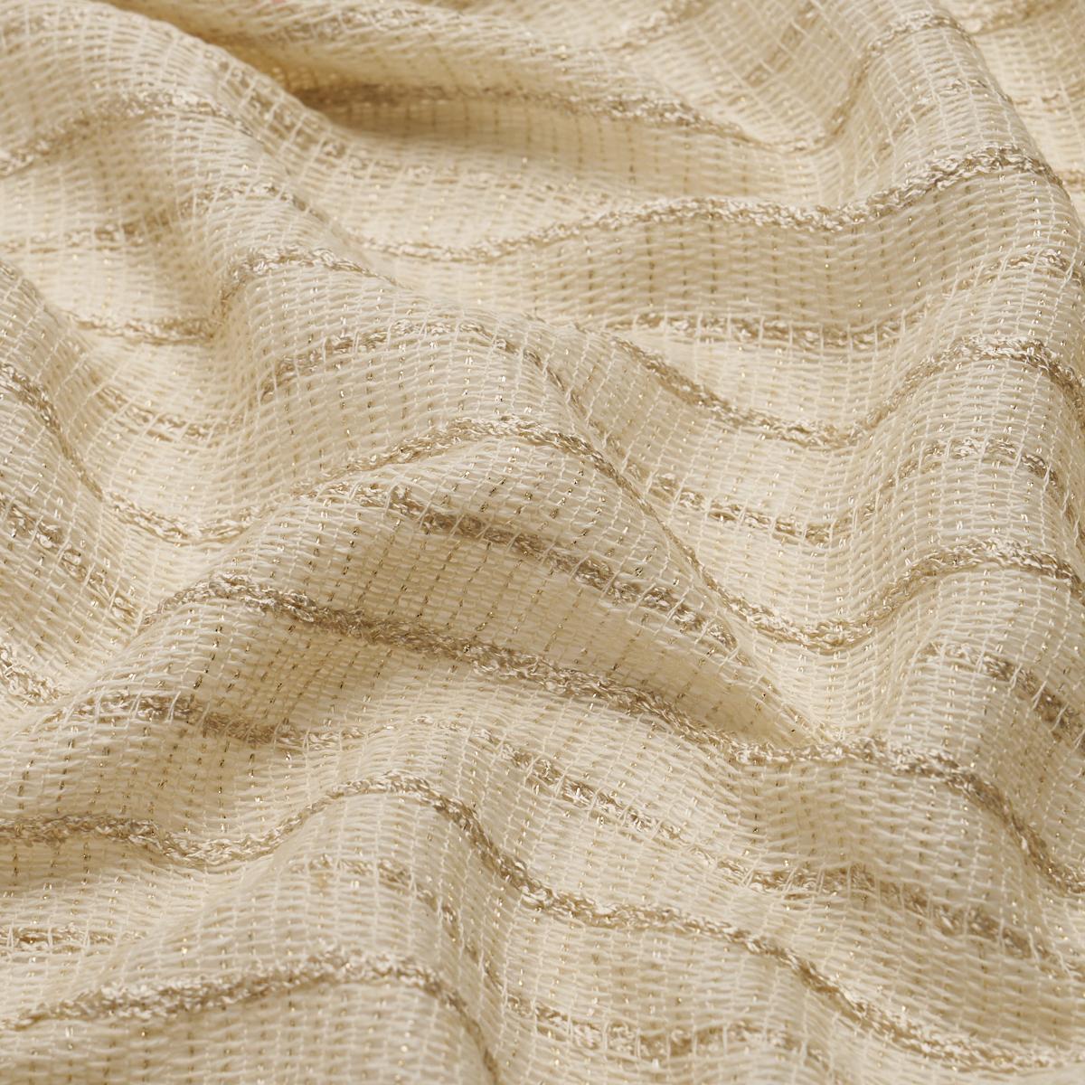 Schumacher Ellie Alpaca Shimmer Sheer Cream Fabric 86070