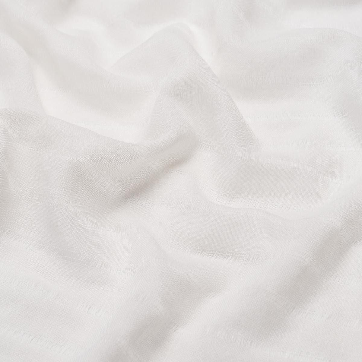 Schumacher Emmett Wool Sheer Ivory Fabric 86080