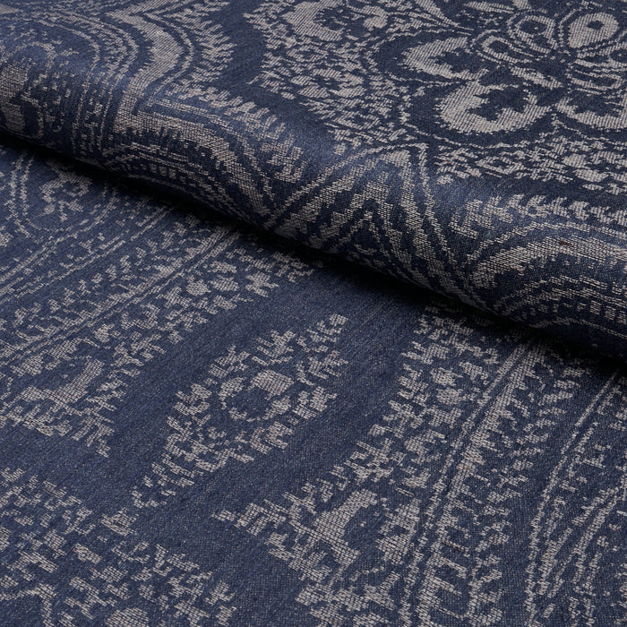 Schumacher Amara Paisley Indigo Fabric Sample 86120