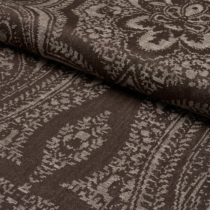 Schumacher Amara Paisley Mocha Fabric 86122