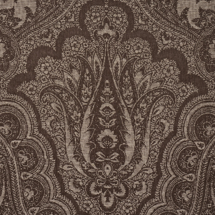 Schumacher Amara Paisley Mocha Fabric 86122