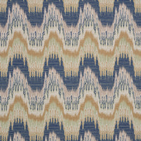 Schumacher Elio Flamestitch Indigo Fabric 86131