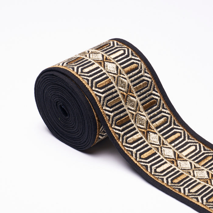 Schumacher Elisabetta Tape Caramel Trim 86141