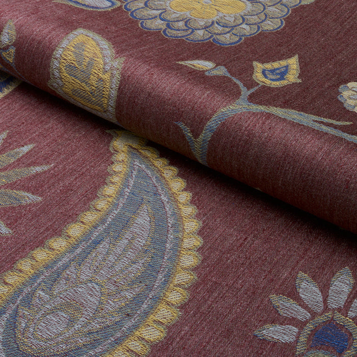 Schumacher Fiammetta Jacquard Rosa Fabric Sample 86151