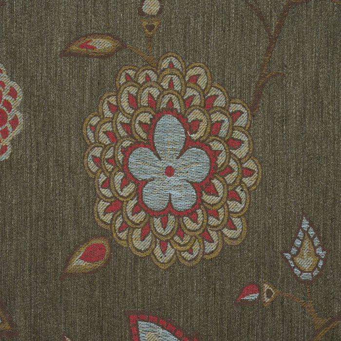 Schumacher Fiammetta Jacquard Verde Fabric Sample 86152