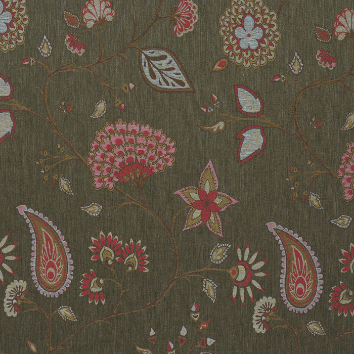 Schumacher Fiammetta Jacquard Verde Fabric Sample 86152