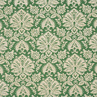 Schumacher Gianna Embroidery Emerald Fabric 86160