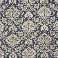 Schumacher Gianna Embroidery Indigo Fabric 86161