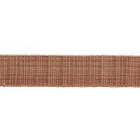 Schumacher Tweed Tape Medium Brown Trim 86192
