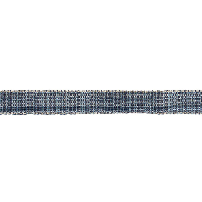 Schumacher Tweed Tape Narrow Indigo Trim 86200