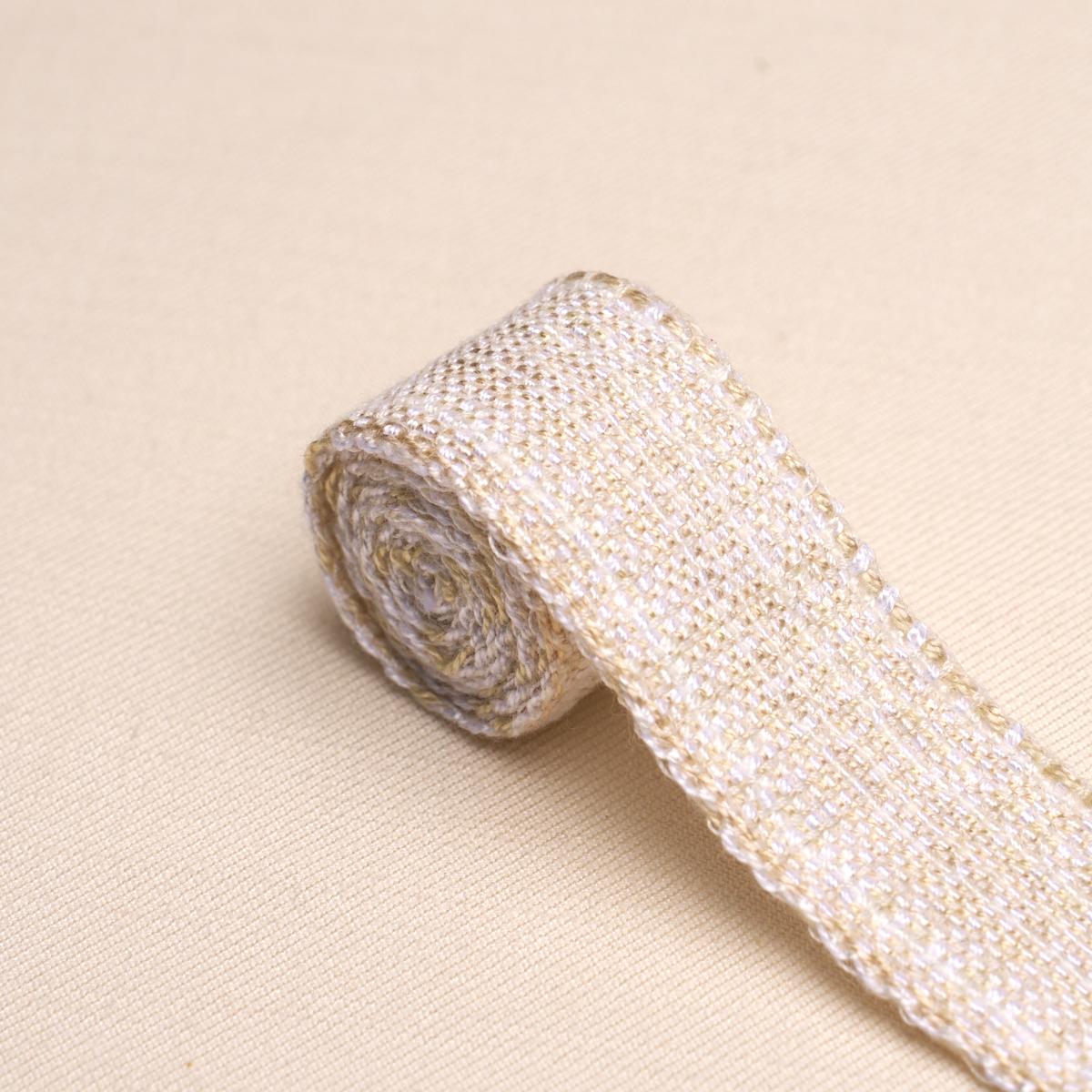 Schumacher Tweed Tape Narrow Ivory Trim 86203