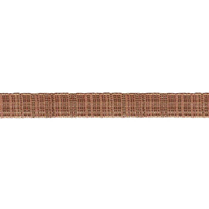 Schumacher Tweed Tape Narrow Brown Trim 86204