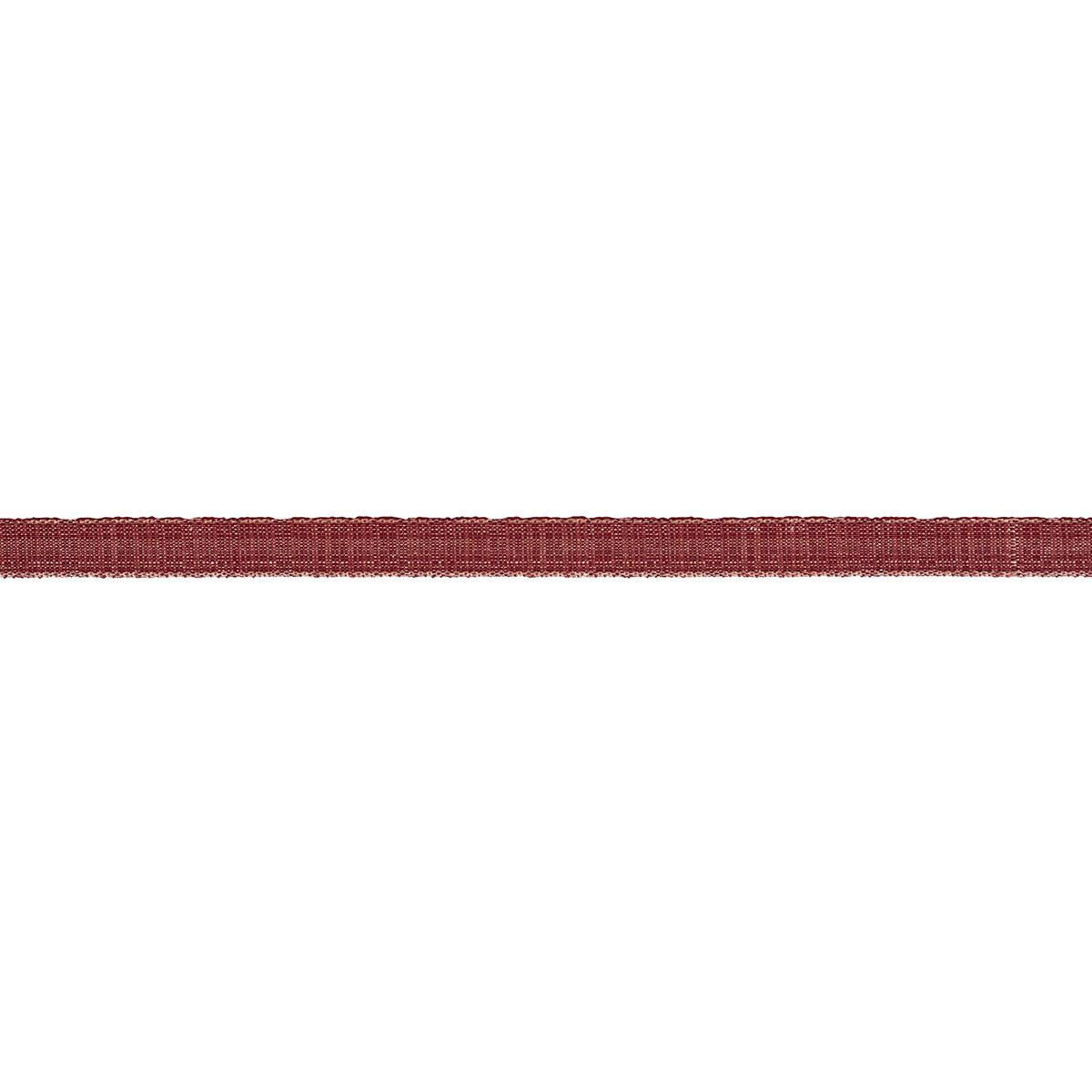 Schumacher Tweed Tape Narrow Red Trim 86205