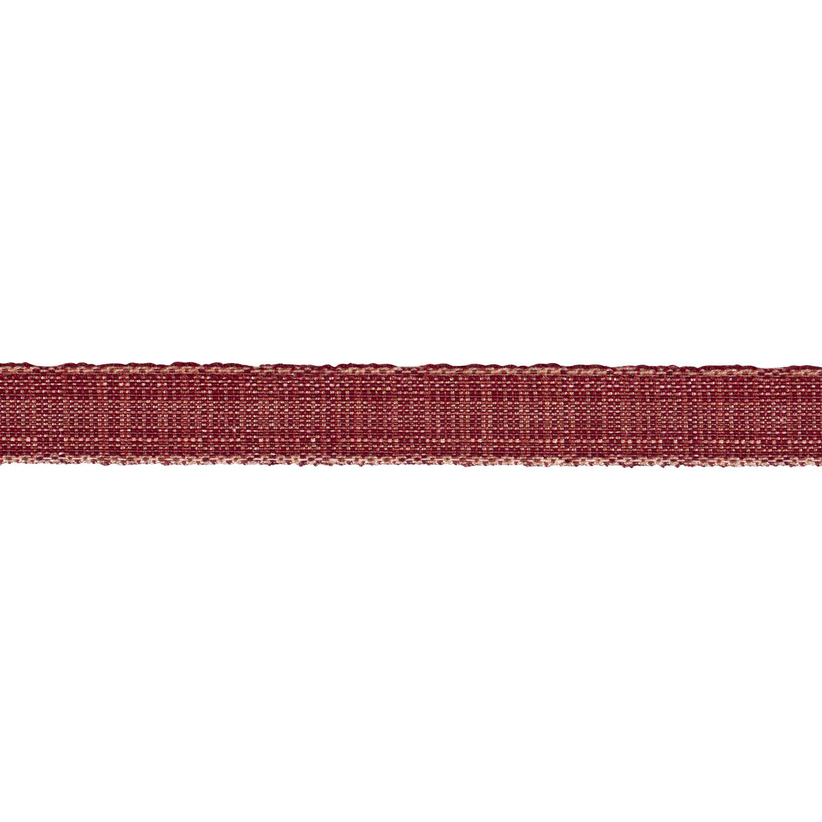 Schumacher Tweed Tape Narrow Red Trim 86205