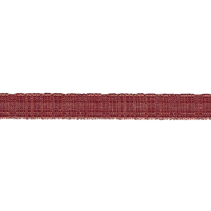 Schumacher Tweed Tape Narrow Red Trim 86205