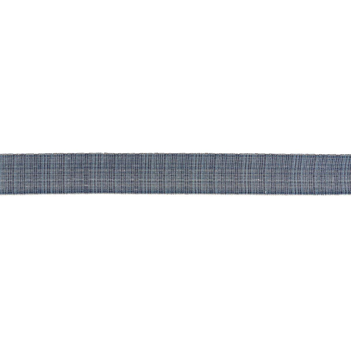Schumacher Tweed Tape Wide Indigo Trim 86210
