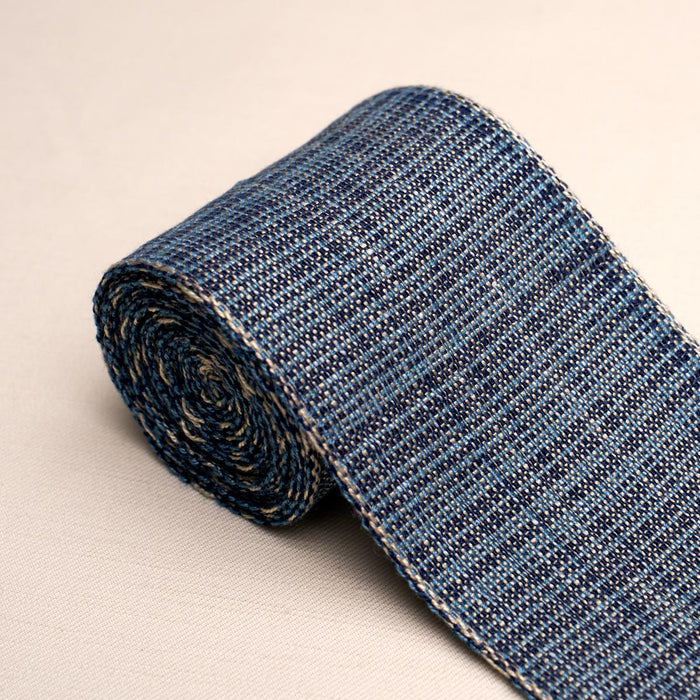 Schumacher Tweed Tape Wide Indigo Trim 86210